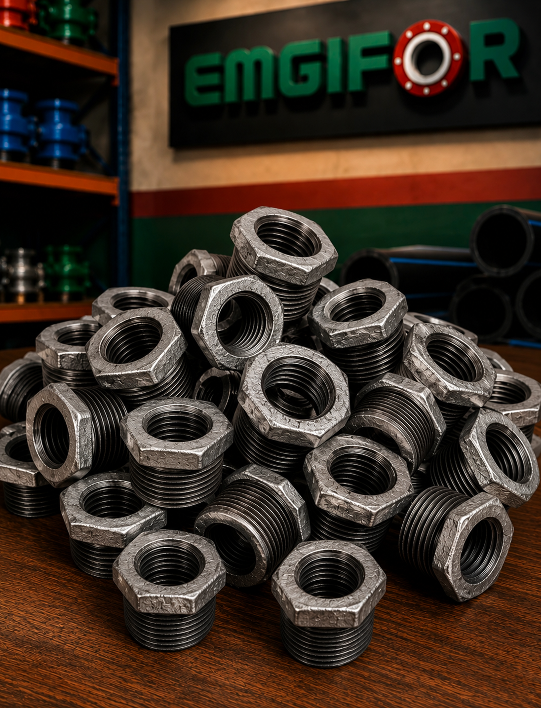 BUSHINGS A-197 Galv. CLASE 150 BSP 1/2*3/8"